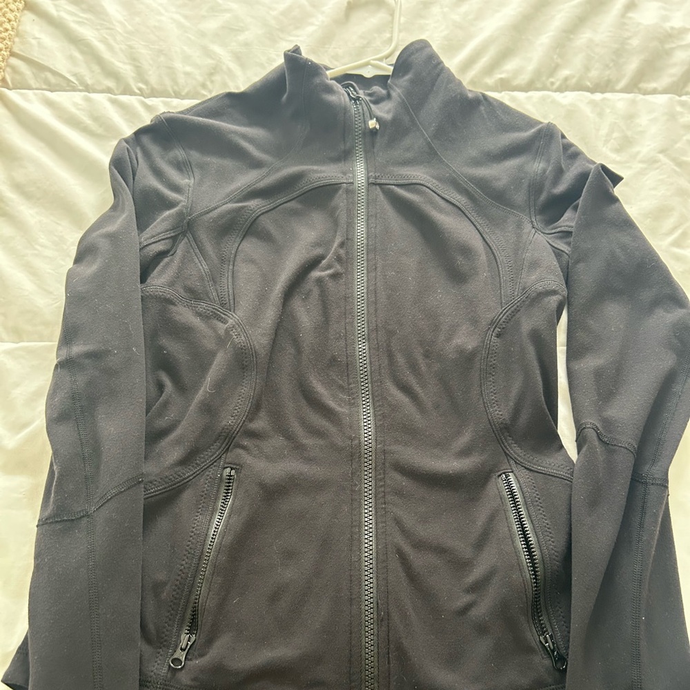 lululemon athletica Black Utility Jacket with Full Zip and Stand Up Collar